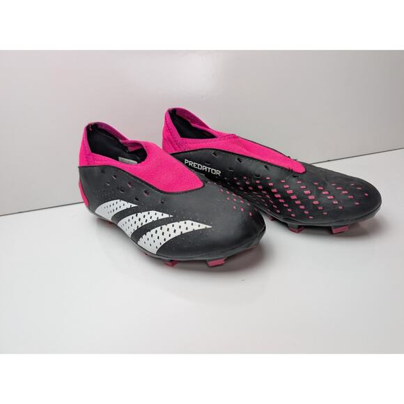 Adidas Predator Accuracy.3 FG J Soccer Black Pink GW4609 Girls Youth Size 4 - Picture 1 of 13
